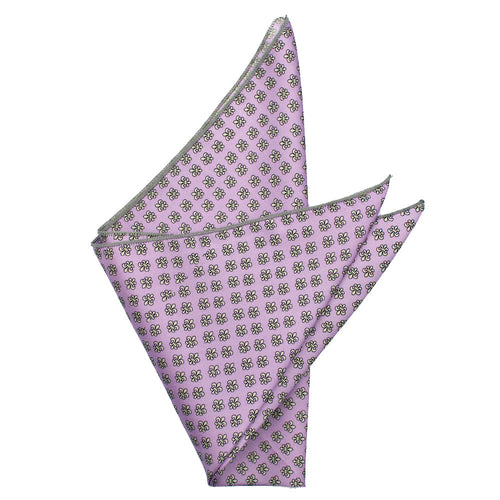 Ash Wednesday Lavender Fleur de Lis Pocket Square