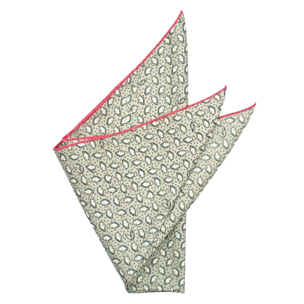 Beach Beige Mini Oyster Pocket Square