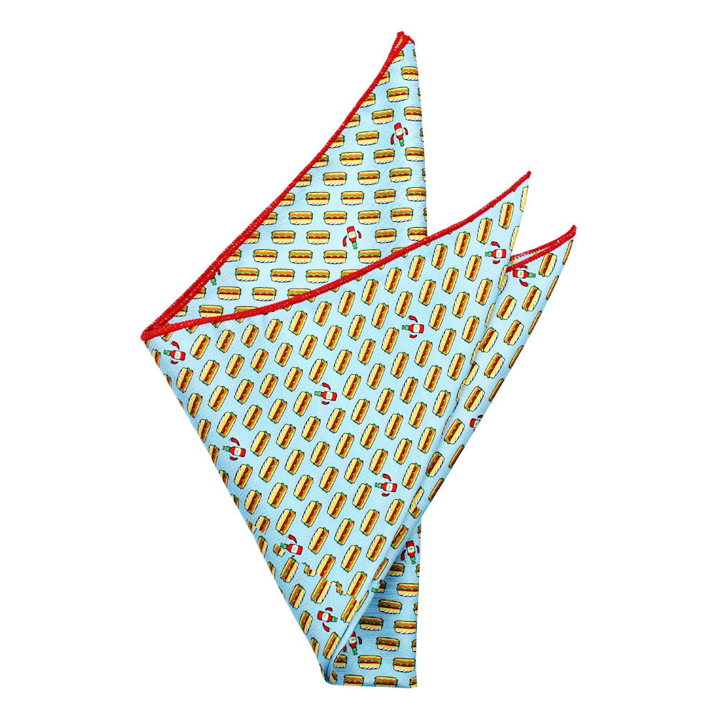 Gulf Blue Po Boy Pocket Square